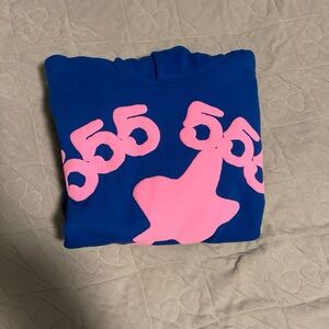 Sp5der Hoodie beluga blue Medium